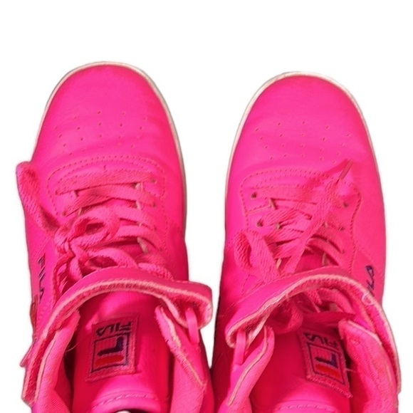 Fila Hot Pink Vulc 13 Tradition High Top Sneakers Size 6 - Picture 6 of 10